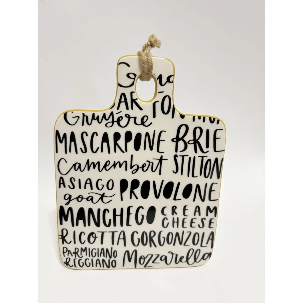 Farmhouse Cheese Board Wall Decor Earthenware Charcuterie Kitchen‎ Plaque 9